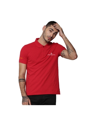 Jack & Jones Plain Polo T-Shirt- Red